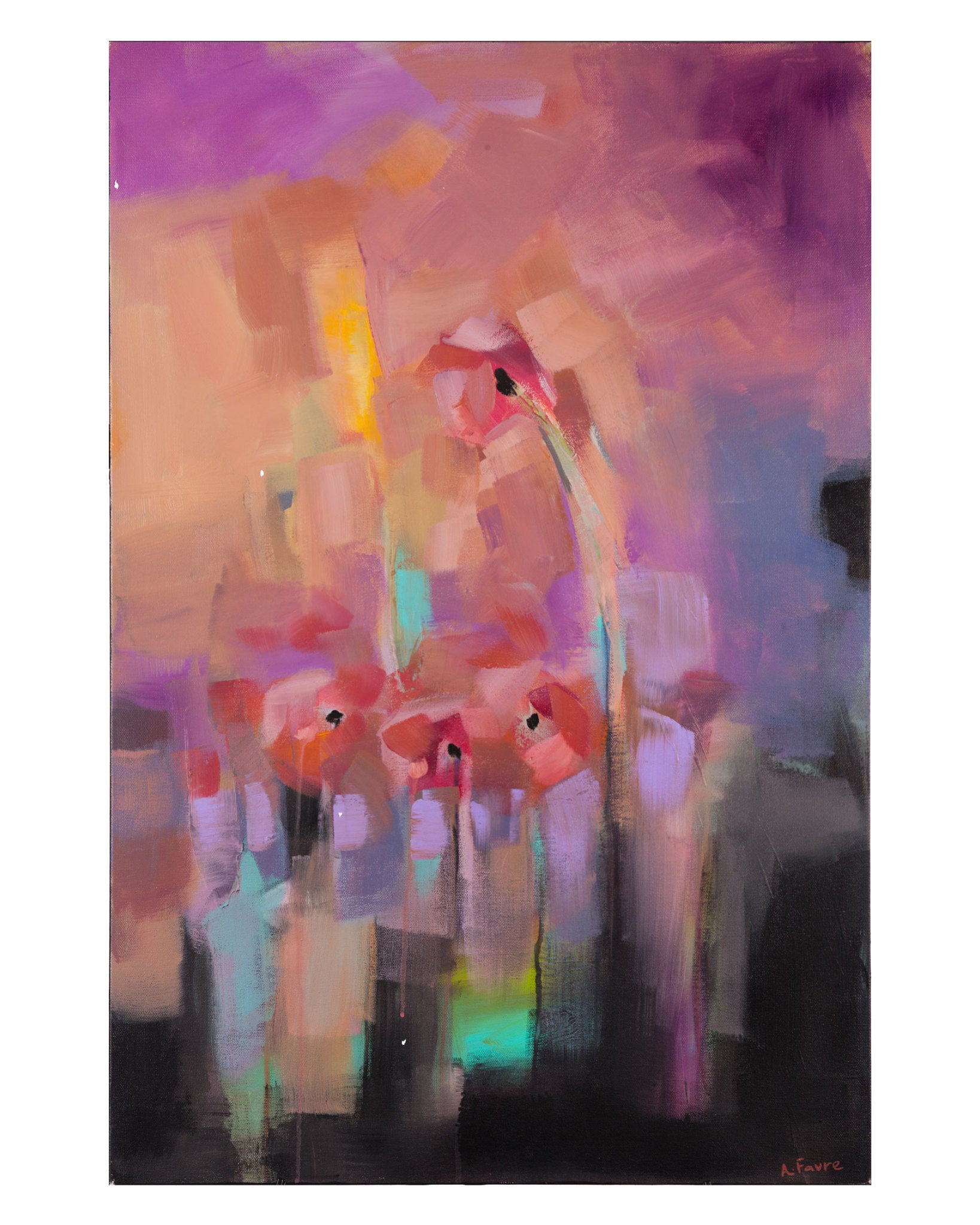 Poppies Abstract by Amber Jessica