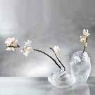 LIULI Crystal Art Crystal Flower, Peach Blossom, "A Fresh and Wonderful Blessing"