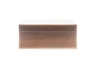 Mahogany Regalia Leather Box(16.5") with Hand-Painted tuxedo gold trim