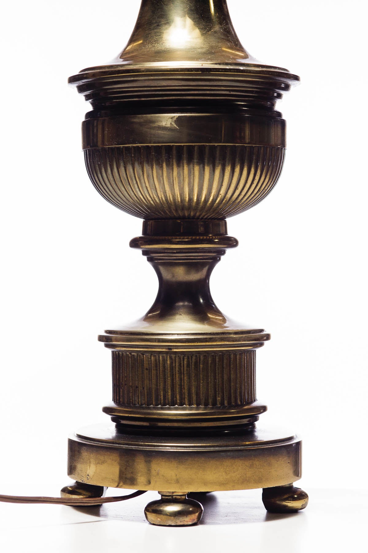 Stiffel Vintage Tall Brass Table Lamp (1950s)
