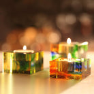 LIULI Crystal Art Crystal Small Votive Tea Light Candle Holder