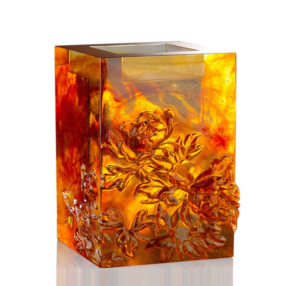 LIULI Crystal Art Crystal Candle Holder, "Heavenly Splendor"