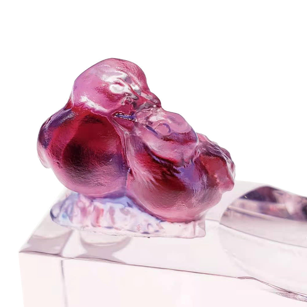 LIULI Crystal Art Murmurings of Secrets - Crystal Chopsticks Stand (Set of 2)