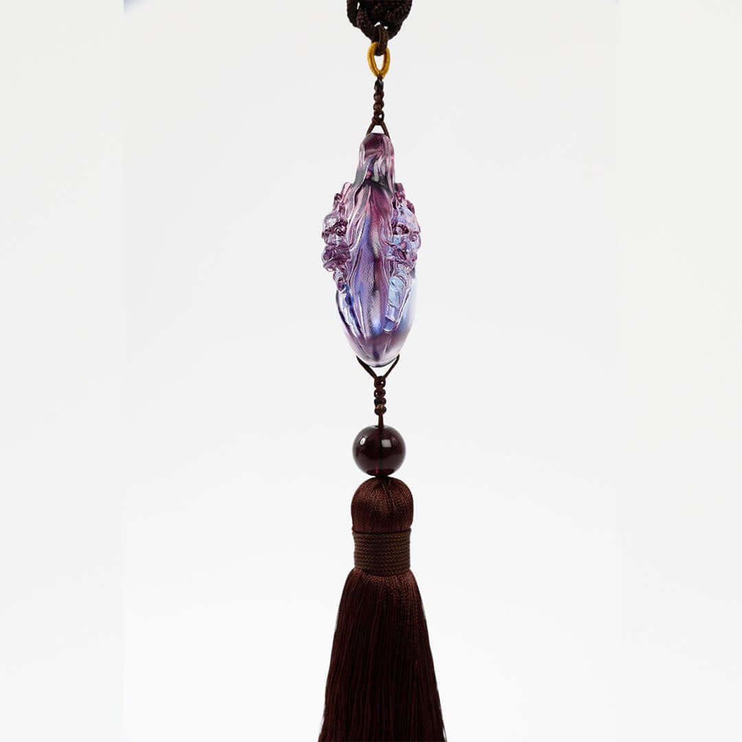 LIULI Crystal Art Crystal Dragon Charm, "Taiji of the Heavenly Dragon"