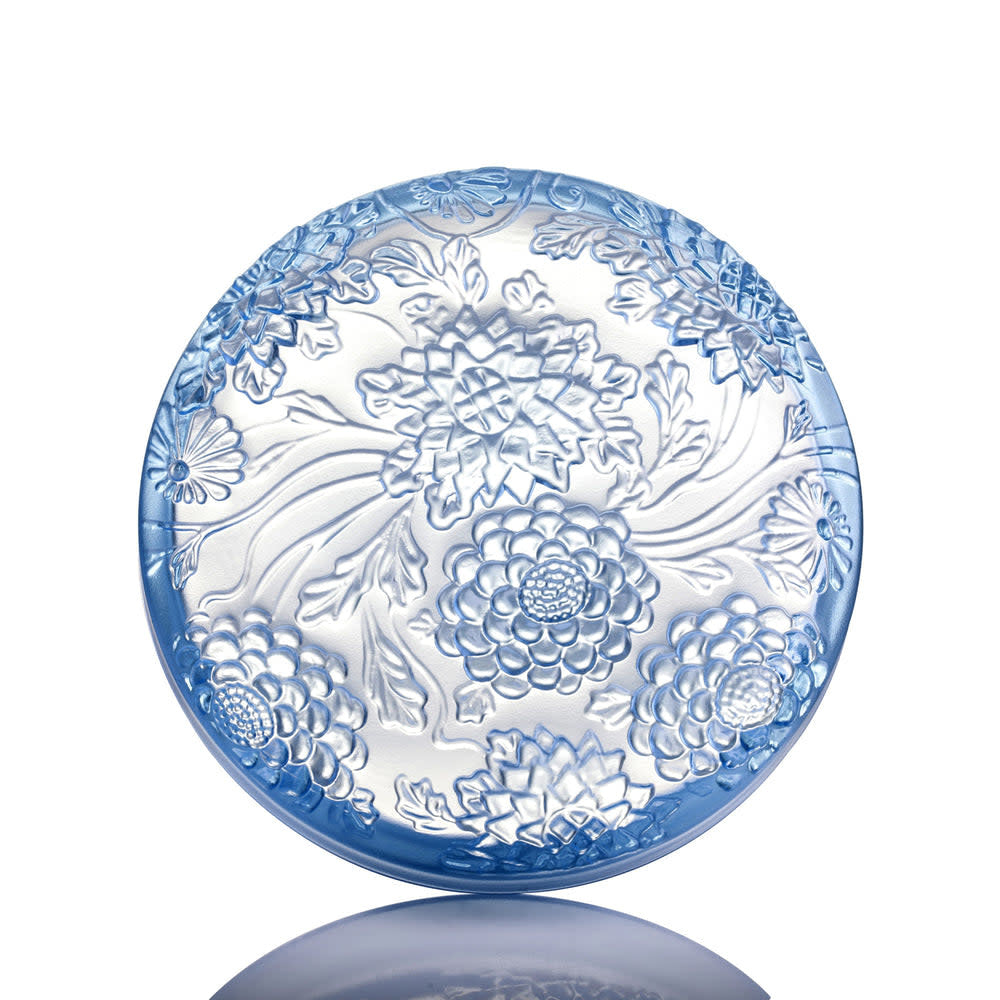 LIULI Crystal Art Crystal Jewelry Box, Lunar Treasure Chest (Medium)