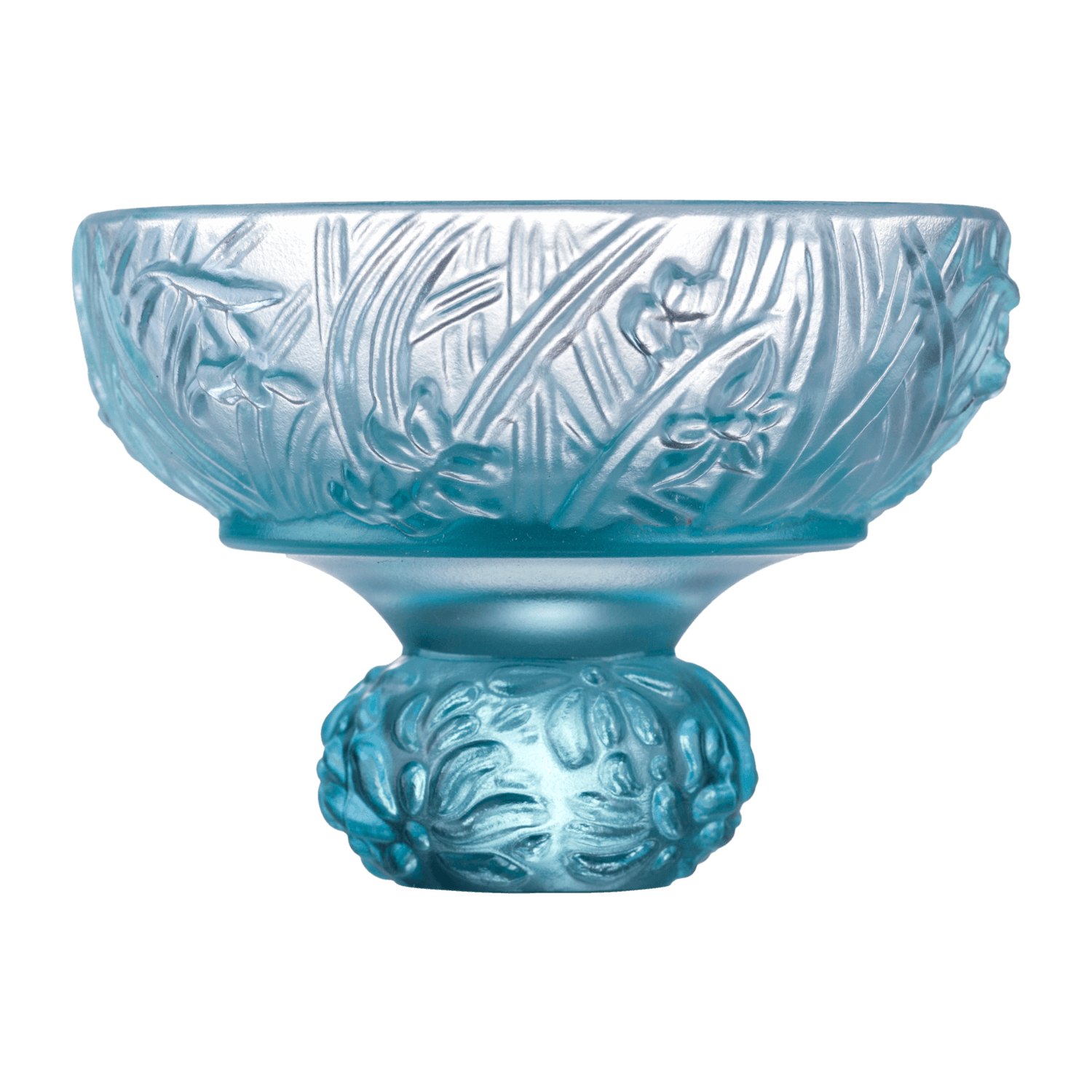 LIULI Crystal Art "Virtuous Orchid" (A Drink to Virtue) - Sake Glass, Shot Glass (Set of 2)