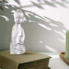 LIULI Crystal Art Crystal Buddha Figurine, "Free Mind in Weal or Woe"